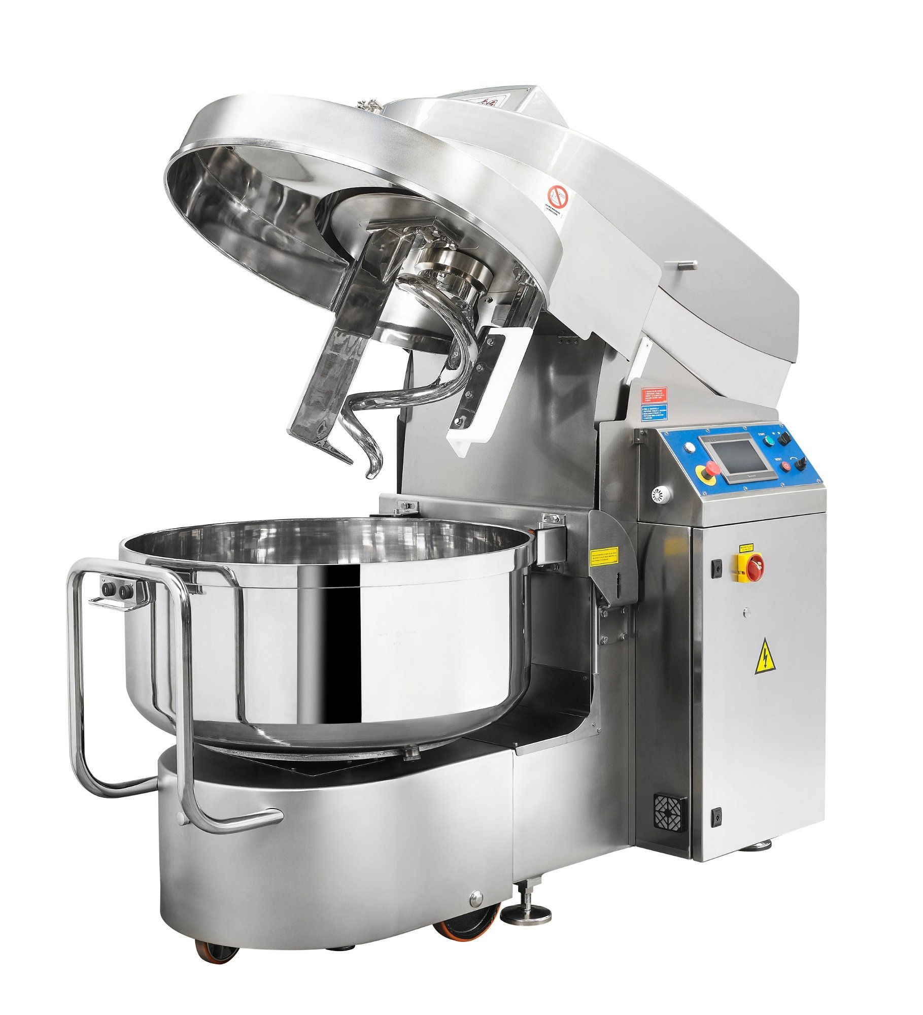 Automatic spiral mixer with removable bowl